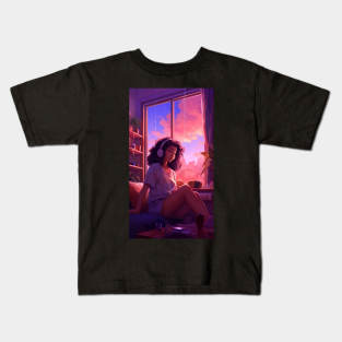 Lofi Girls Dreamscapes Kids T-Shirt